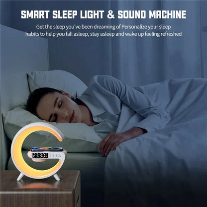 G-Shape LED Wireless Charging Speaker Lamp