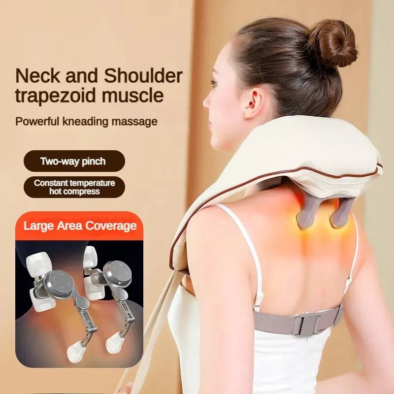 Neck And Shoulder Kneading Heat Massager