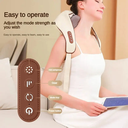 Neck And Shoulder Kneading Heat Massager